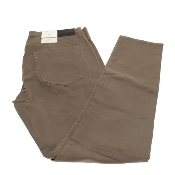Citizens of Humanity NWT 5 Pocket Jean Cut Pants Size 36 US Solid Green Cotton